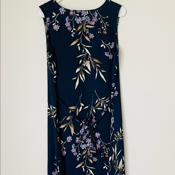 ✨SOLD✨Amanda Smith Semi-Sheer Floral Dress Size Medium - Picture 3 of 9